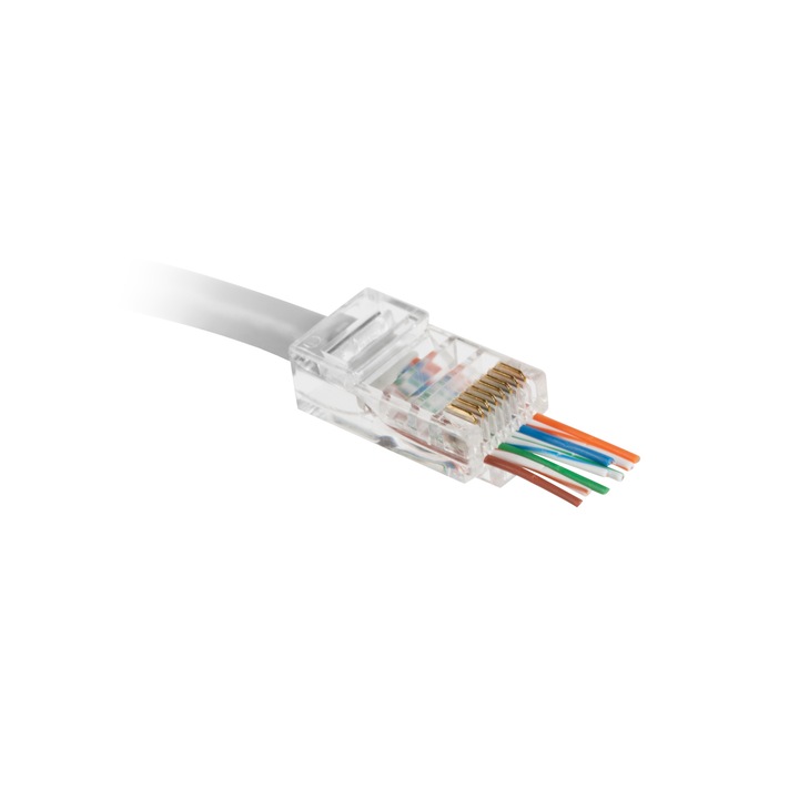 Cablu Fisa Modulara pass Through, 8p8c, Cat5e, Rj45 EV2856