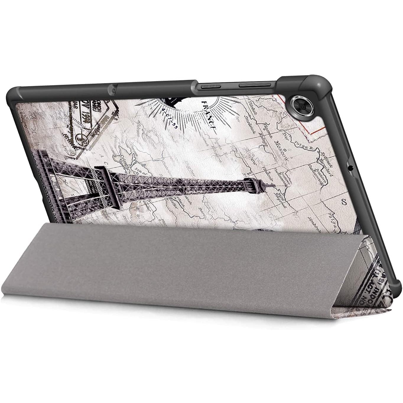 Husa Slim Sigloo, Smart Cover, Trifold, pentru tableta Huawei MediaPad T3 10, 9.6 inch, model Paris