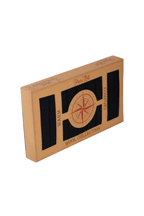 Sosete Merino & esarfa Neagra