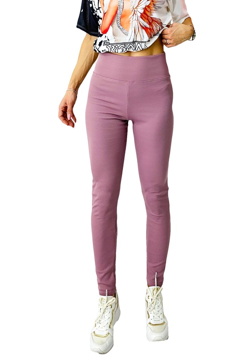 Párnázott harisnyanadrág Sporty Comfort, tetra és széles szalag a derekán, Rózsaszín