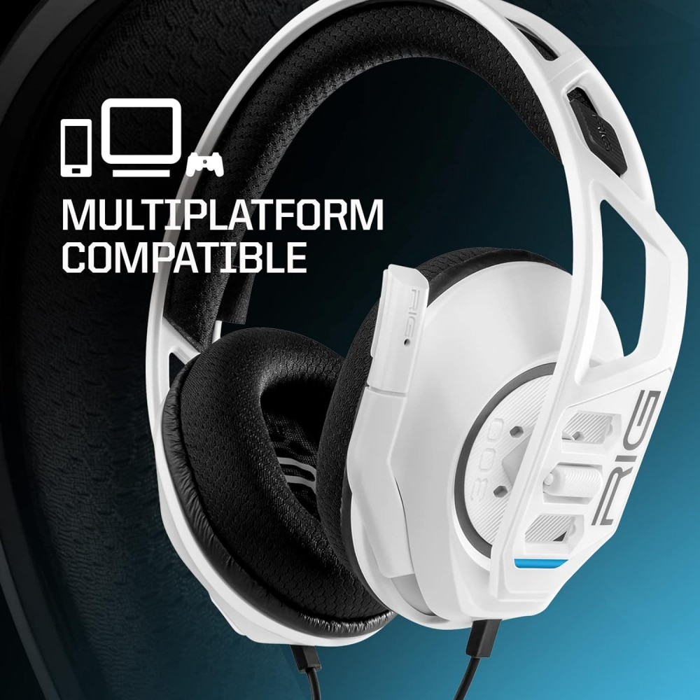 Casti gaming Nacon RIG 300 PRO HS, Alb - eMAG.ro
