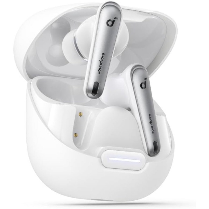 Anker SoundCore Liberty 4 NC слушалки за поставяне в ушите, True Wireless, Bluetooth 5.3, Adaptive Active Noise Cancelling, White