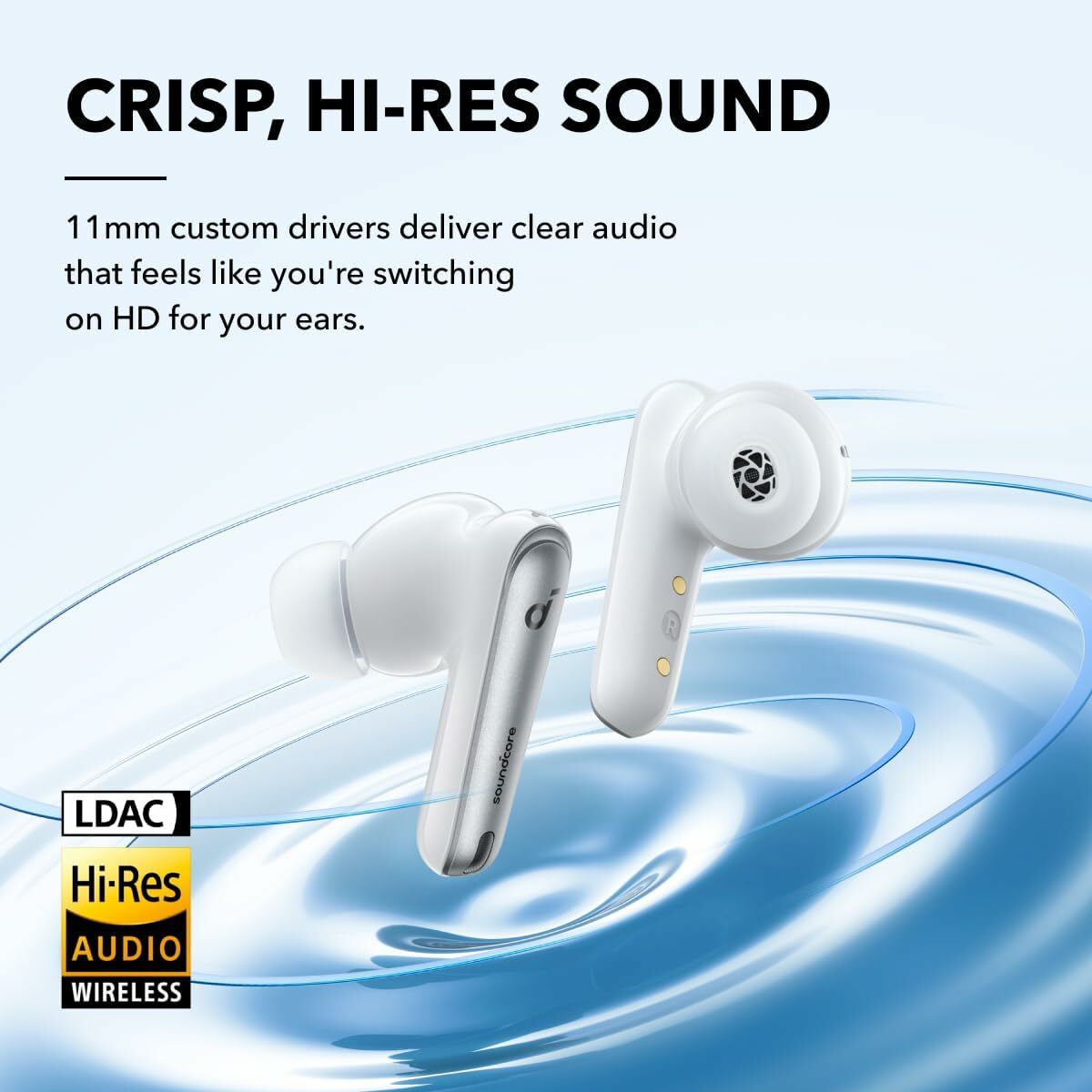 Casti Wireless Anker SoundCore Liberty 4 NC, ANC 2.0, Sunet Hi-Res