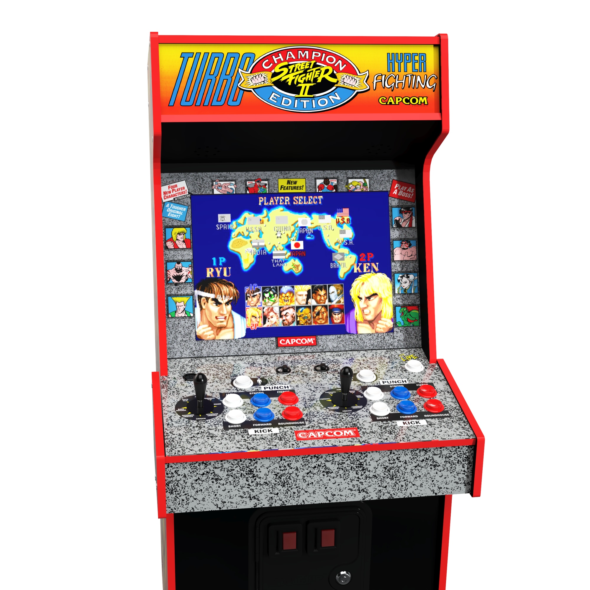 Consola verticala retro 14 jocuri ARCADE1UP, Capcom Legacy Yoga Flame ...