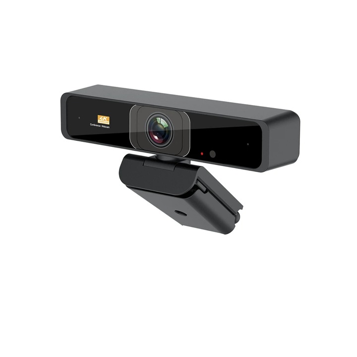 Camera web 4K HD, 8MP, cu support incorporate si telecomanda pentru controlul imaginii