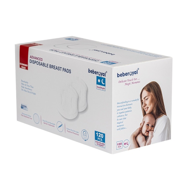 Tampoane pentru san Beberoyal super absorbante 120 bucati