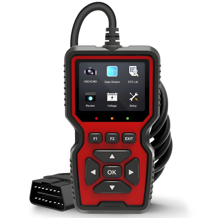 Digitális autó akkumulátor teszter, OBD2, Univerzális