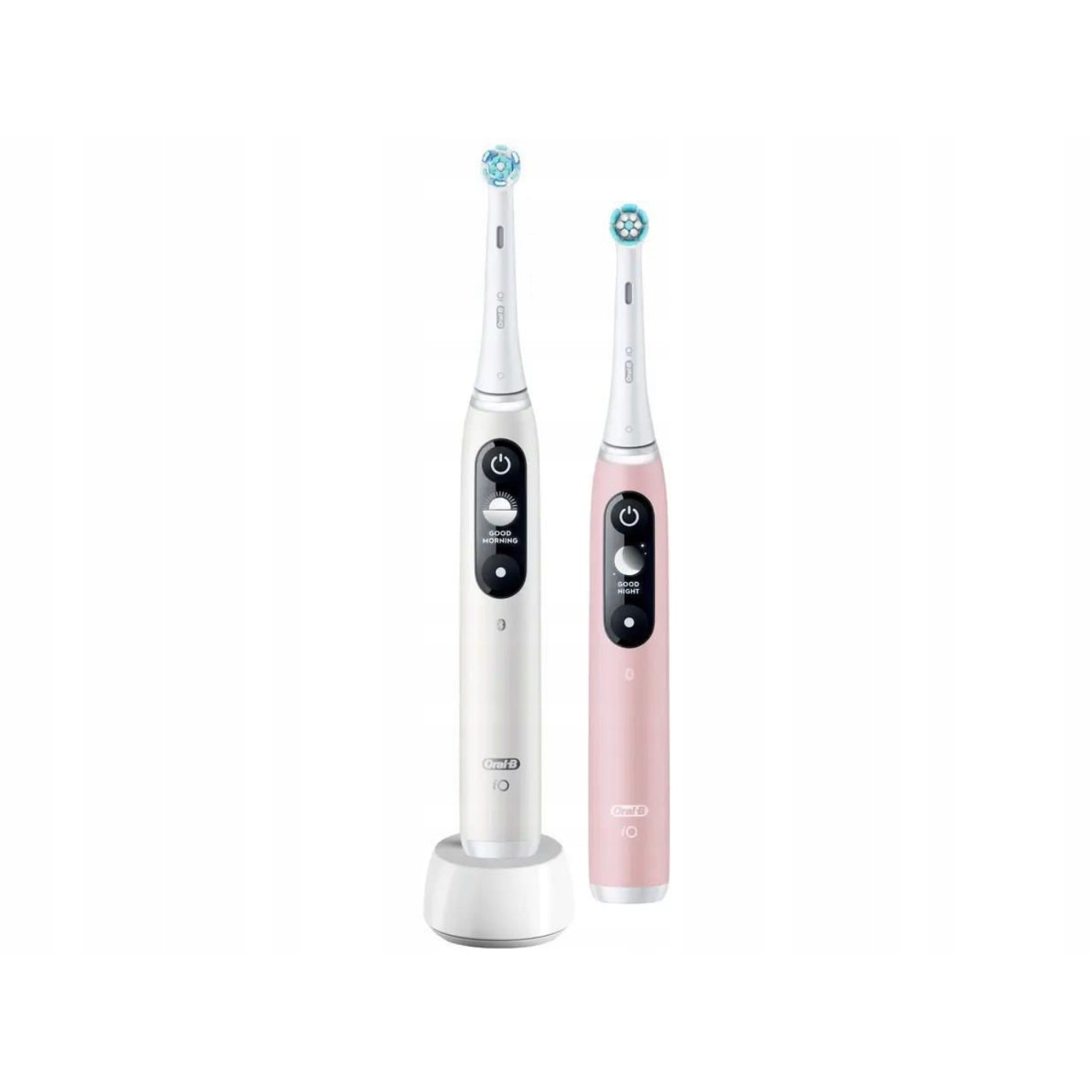 Set, 2x Periute De Dinti Electrice Oral-B IO Series 6 DUO, Alb, Roz, 4x ...