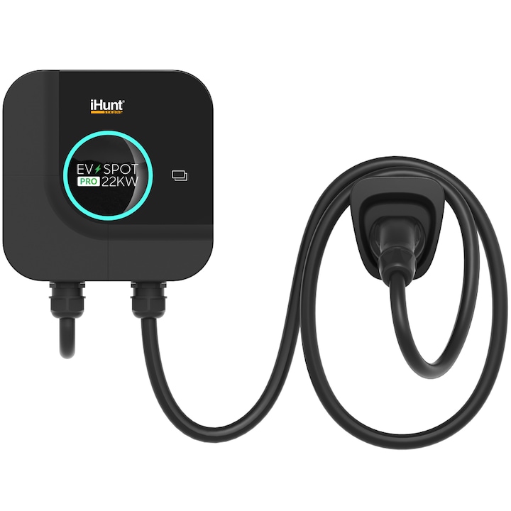 Зарядна станция с монетизация iHunt EV PRO 3.5 - 22 kW регулируема мощност, AC, Тип 2