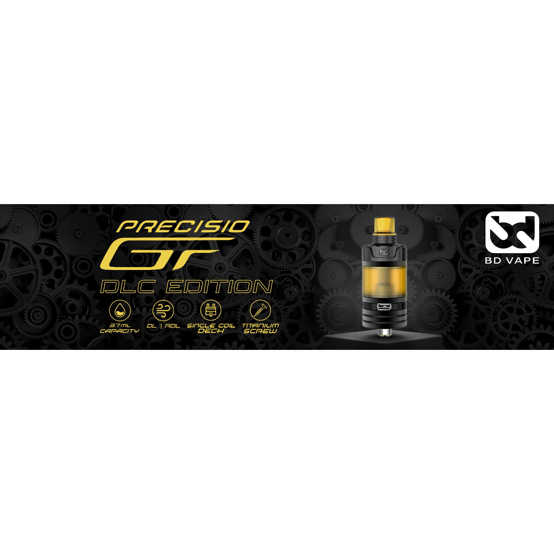Atomizor BD Vape Precisio GT RTA DLC Edition - Black