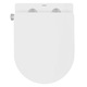 WC/Toaleta cu montare suspendata si functie de bideu, ECD Germany, tehnologie de spalare fara rama, 49x36x33 cm, alb, ceramica, capac Soft-Close