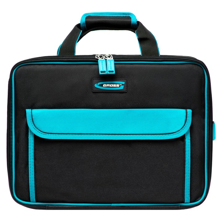 Geanta pentru scule Meister, 31 buzunare, compartiment pentru laptop, curea de umar, 400x170x300mm, Gross