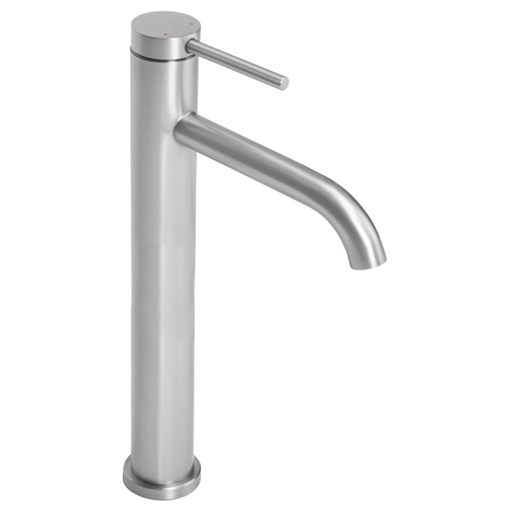 Кран за мивка High Rea Clif Inox Mat, месинг, 29,5 см