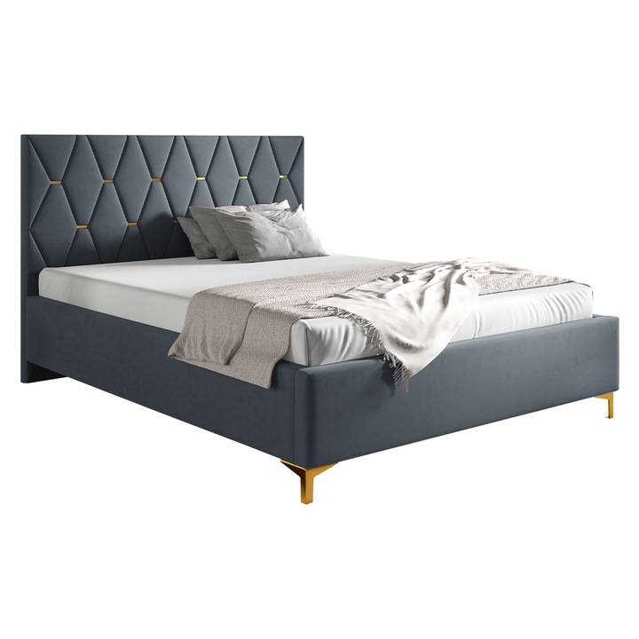 Pat Infeli 24 140x200, MIRJAN24, gri inchis, 158x222x122 cm