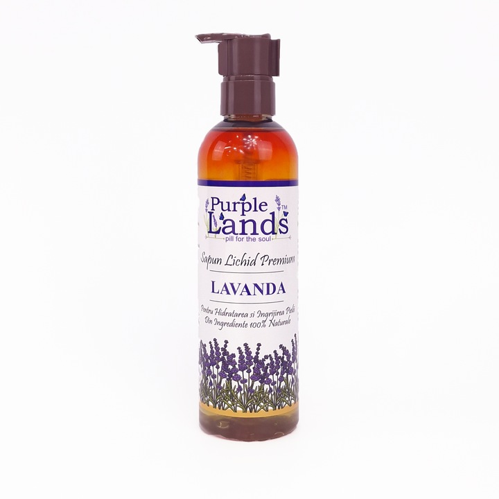 Премиум течен сапун с лавандула, Purple Lands, 250 мл