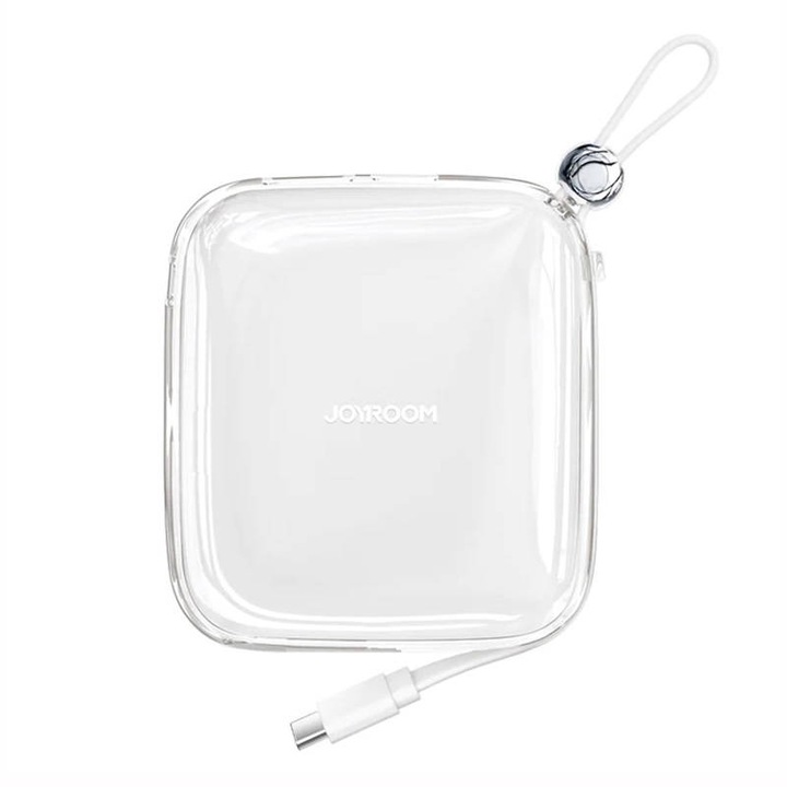 Külső akkumulátor, Joyroom, JR-L002, 10000 mAh, 22,5 W, USB-C kábel, fehér