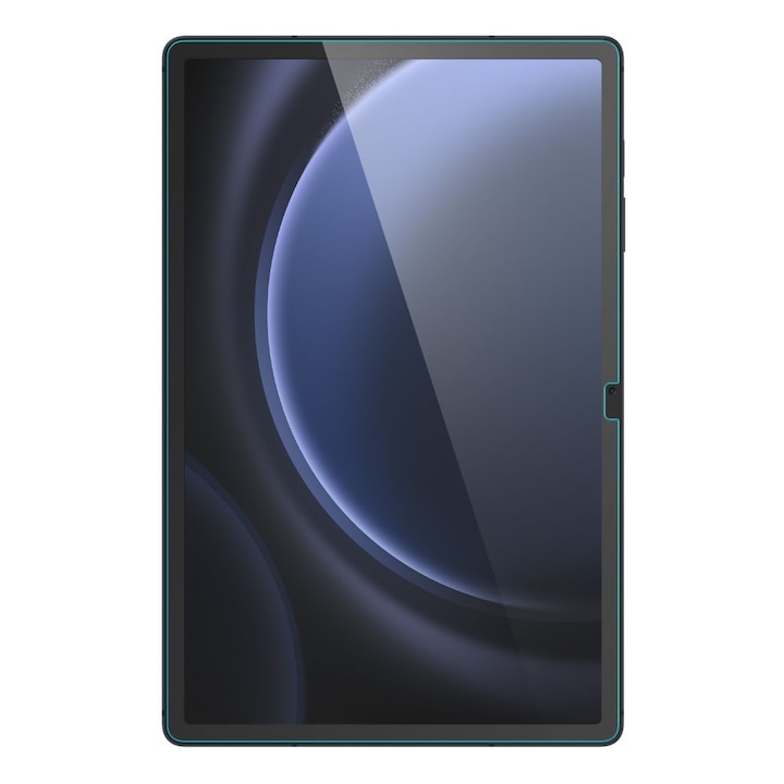 Folie protectie transparenta Case friendly Spigen GLAStR SLIM compatibila cu Samsung Galaxy Tab S9 FE Plus 12.4 inch