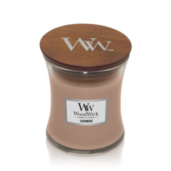 Lumanare parfumata - Medium Jar - Cashmere, Multiarome, Bej, Sticla