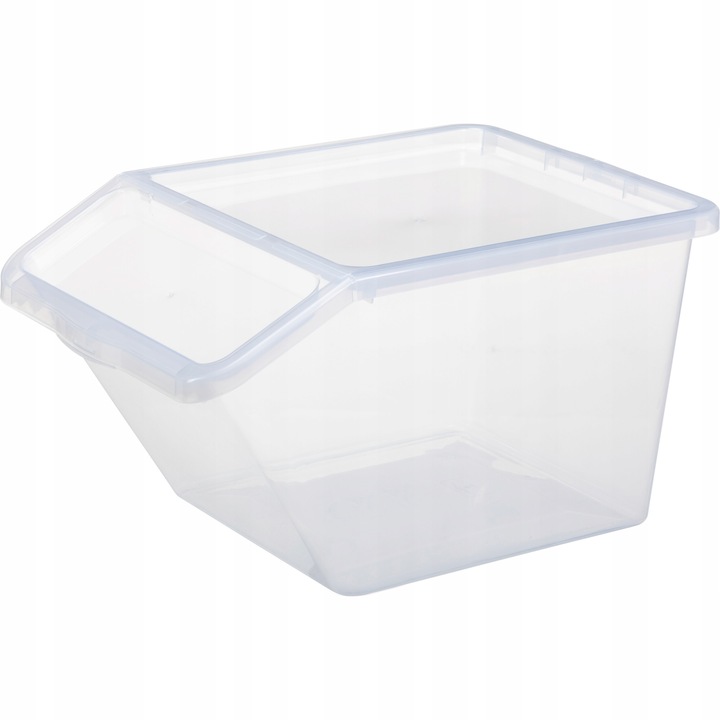 Plast Team Home Box кутия за съхранение, 22870800, с капак, 40 L, прозрачна