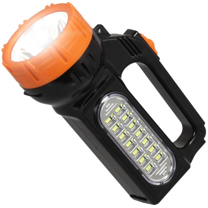 Акумулаторен индустриален LED фенер Libox LB0169, 14x SMD + Super LED, 2.1W, 500 lm, Li-Ion 3200mAh, зарежда се от контакт 230V или от слънчева енергия