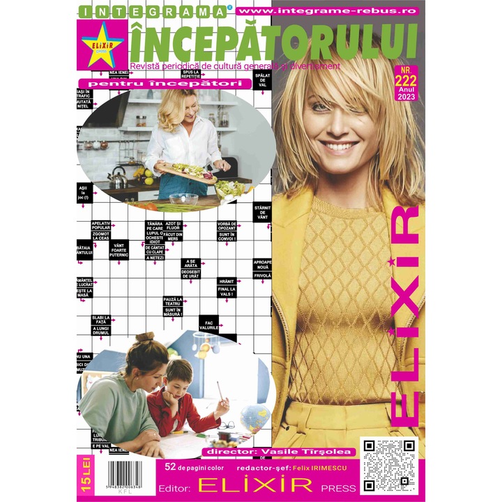 Integrama incepatorului nr 222, 52 pagini, Elixir Press