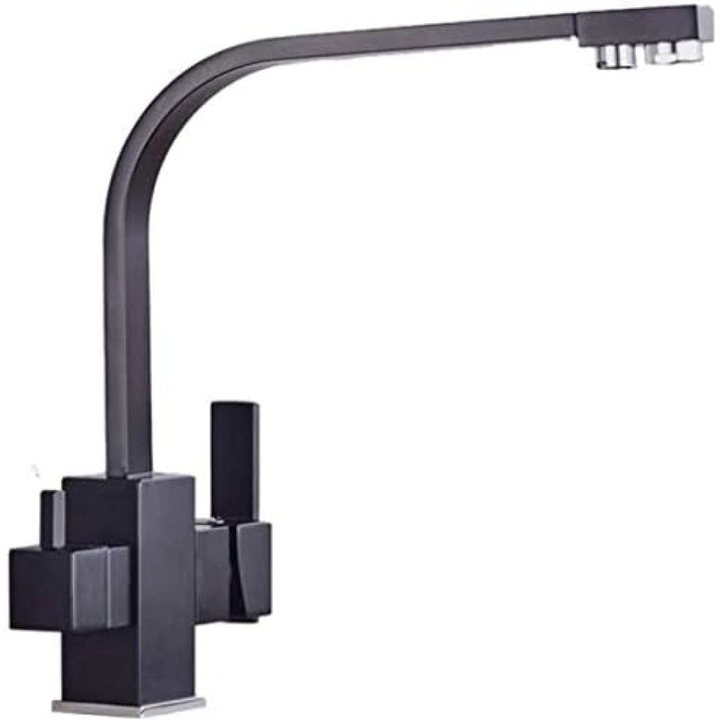 Батерия, 35 мм, двойна дръжка, филтрирана вода, месинг, черен