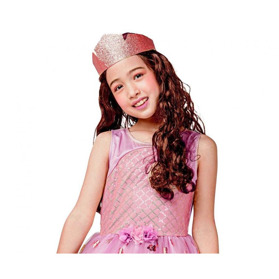 Costum carnaval Printesa roz- auriu, pentru copii, 7 - 8 ani ( 120/130 ...