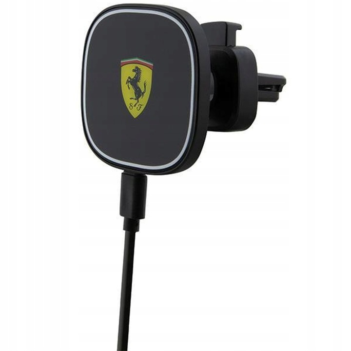 Telefontartó, Ferrari, Apple kompatibilis, 15 W, Fekete