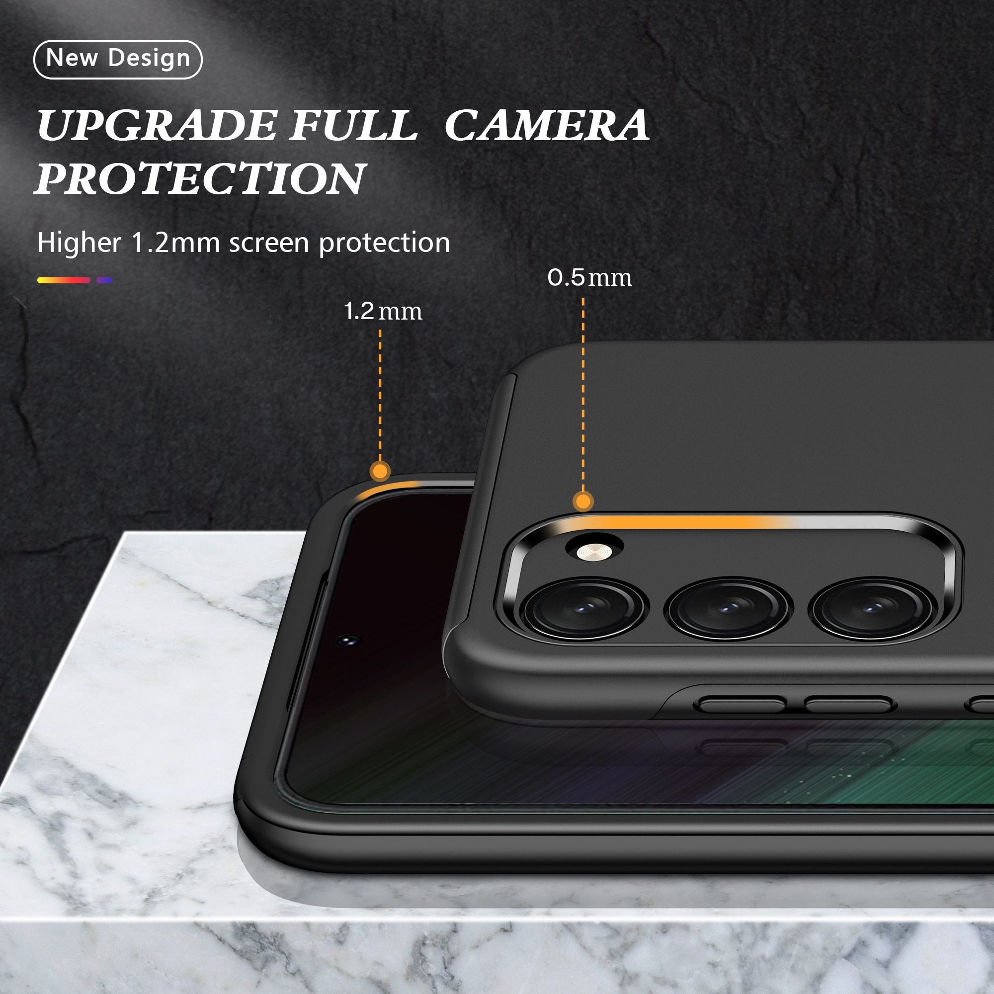 Husa de protectie pentru Samsung Galaxy S23 Ultra, Hybrid Antisoc, Kickstand, Bumper inel rotativ 360, Negru