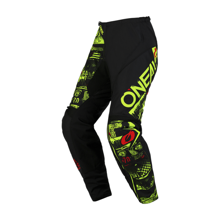 Pantaloni motocross O'neal element attack V.23 Negru/Galben fluo, 36