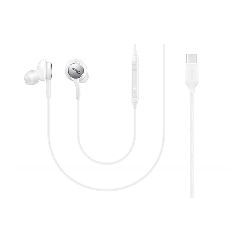 Casti AKG pentru Samsung Galaxy Note 10/Note S10 Plus, conector USB-C, ambalaj bulk, Alb