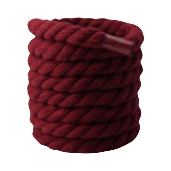 Sireturi funie rasucita -rope laces 140 cm burgundy