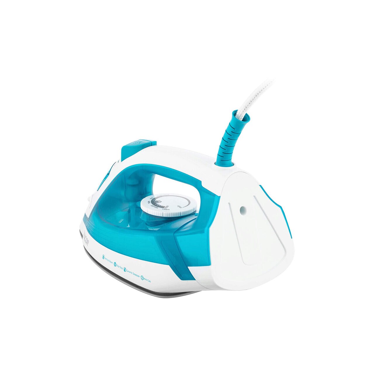 Fier de calcat, talpa ceramica, 2000 W, Abur, functie auto-curatare