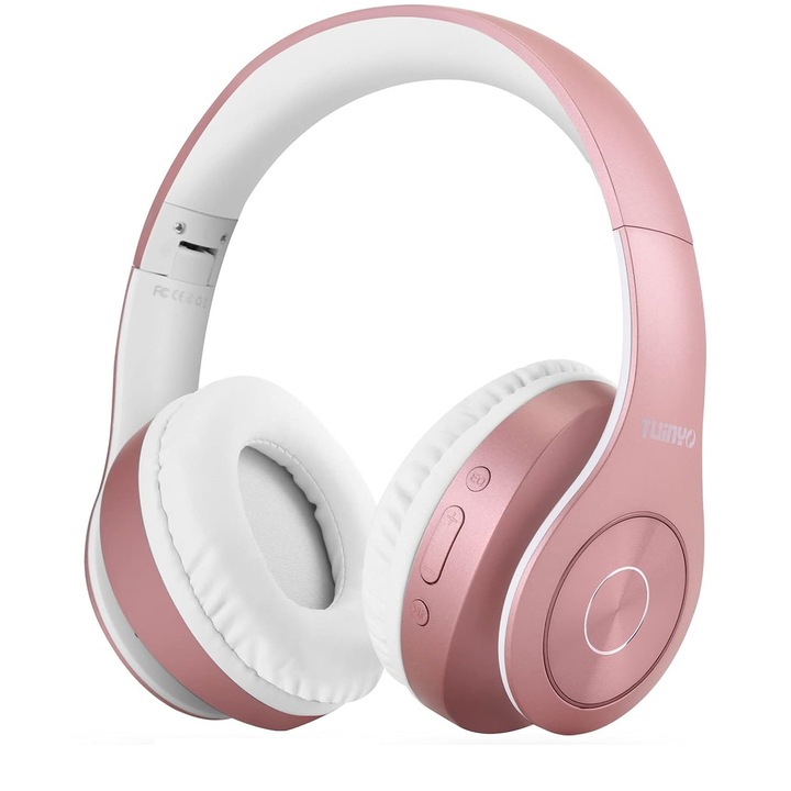Casti cu fir, Tuinyo, deep bass, bluetooth, cu memorie, microfon incorporat, confort ultra