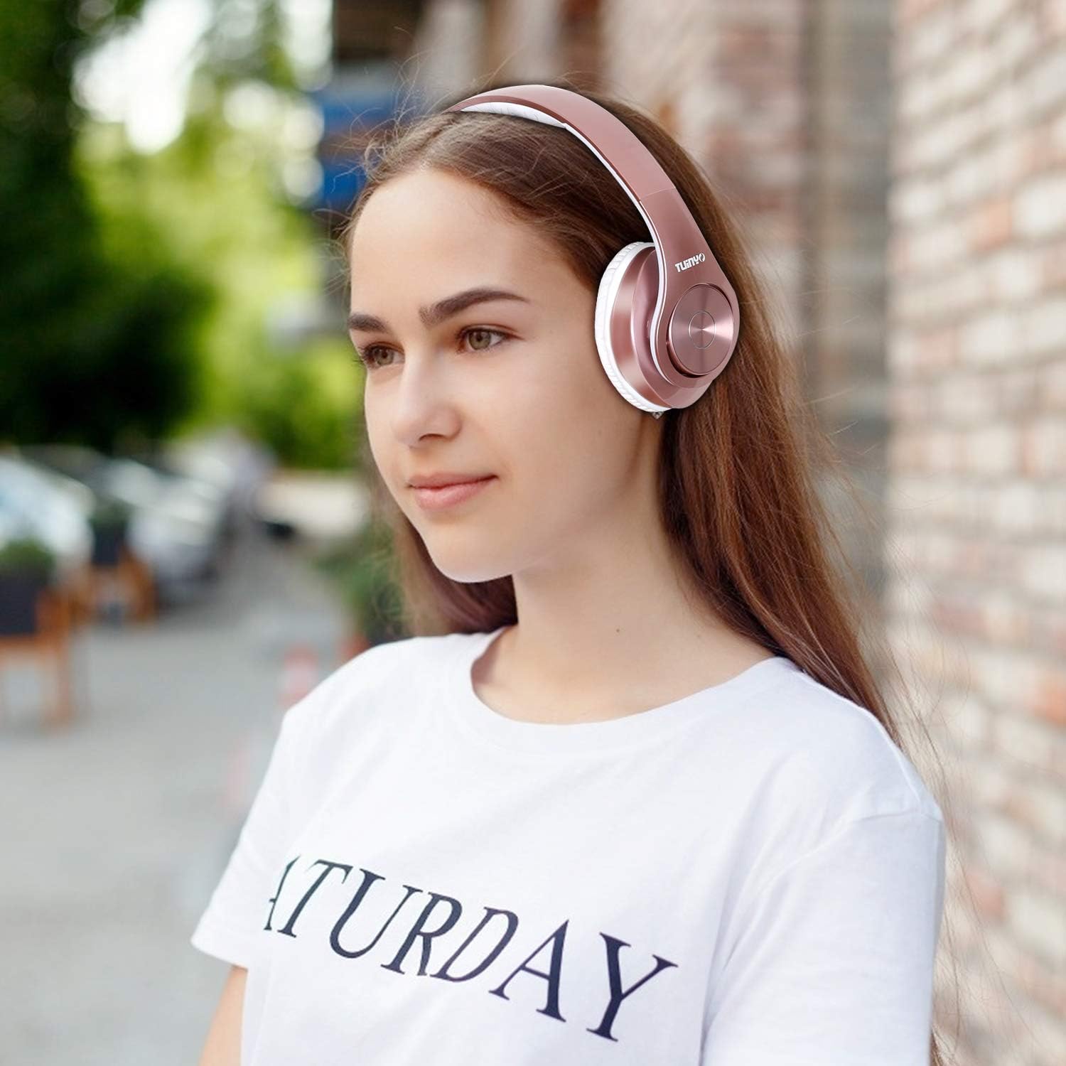 Casti cu fir, Tuinyo, deep bass, bluetooth, cu memorie, microfon incorporat, confort ultra