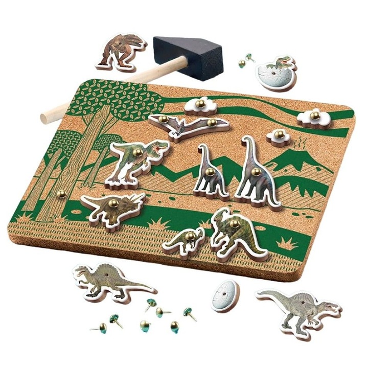 Set de tamplarie, Totum, Dino Forever, 17 piese