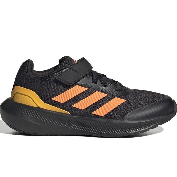 Pantofi sport pentru copii, Adidas, Textil, Negru/Portocaliu, 28EU