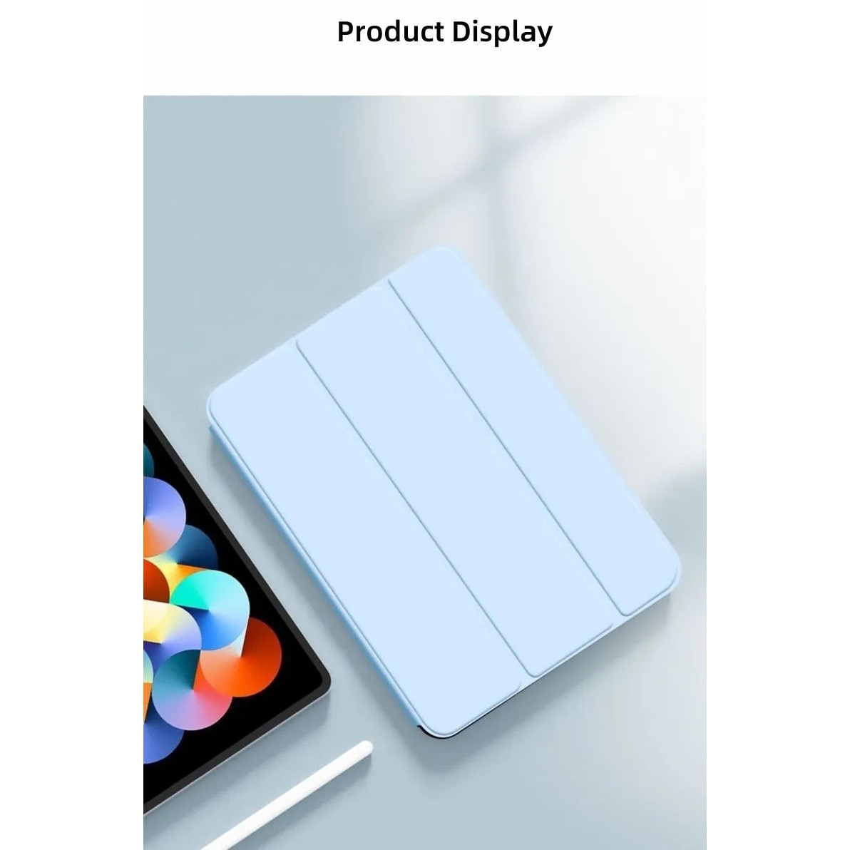 Husa Ultra Slim pentru Honor Pad 10, 12.1" (2025) - Silicon TPU, Smart Cover - Ice Blue