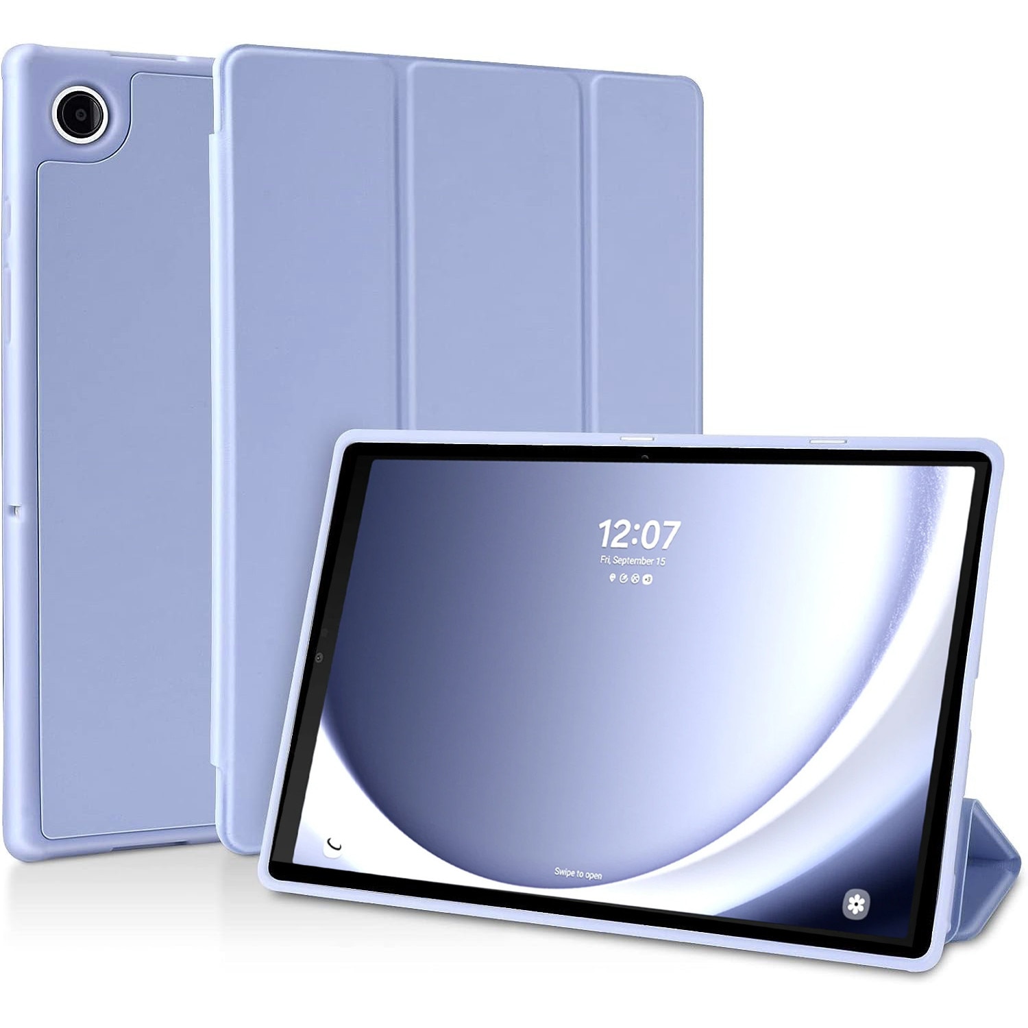 Husa Ultra Slim, Revomag, pentru Samsung Galaxy A11 Plus / A9+, 11", TPU Smart Cover, Lavanda