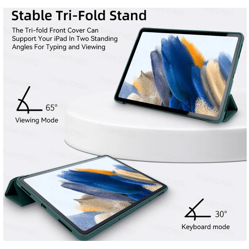 Husa Ultra Slim, Revomag, pentru Samsung Galaxy Tab A11+, A9 Plus, 11.0", TPU Smart Cover, Verde Marin