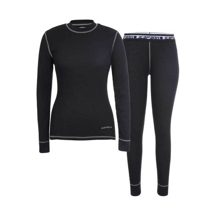 Set izotermic pentru femei, Icepeak, Negru, Negru
