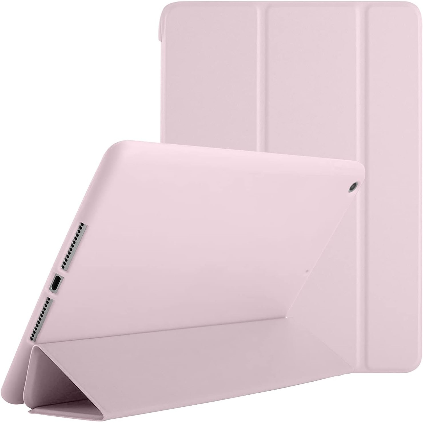 Husa Slim Sigloo, Smart Cover, Trifold, pentru tableta Xiaomi RedMI Pad 10.6, 10.6 inch, din Silicon, protectie 360, model Light Pink