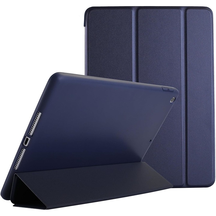 Кейс Sigloo, Smart Cover, Trifold, за таблет Xiaomi RedMI Pad 10.6, 10.6 инча, изработен от силикон, 360 защита, тъмно син модел