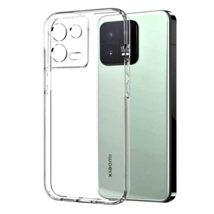 Husa din silicon compatibila cu Xiaomi 13, Grosime 2mm, Transparent, Atlas