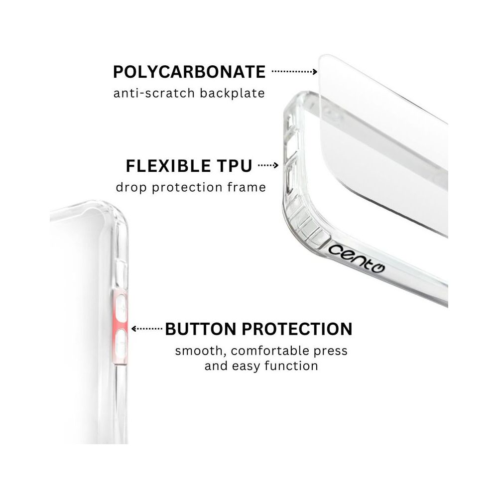 Husa CENTO Como Apple compatibila cu Iphone 15 ProMax Transparent