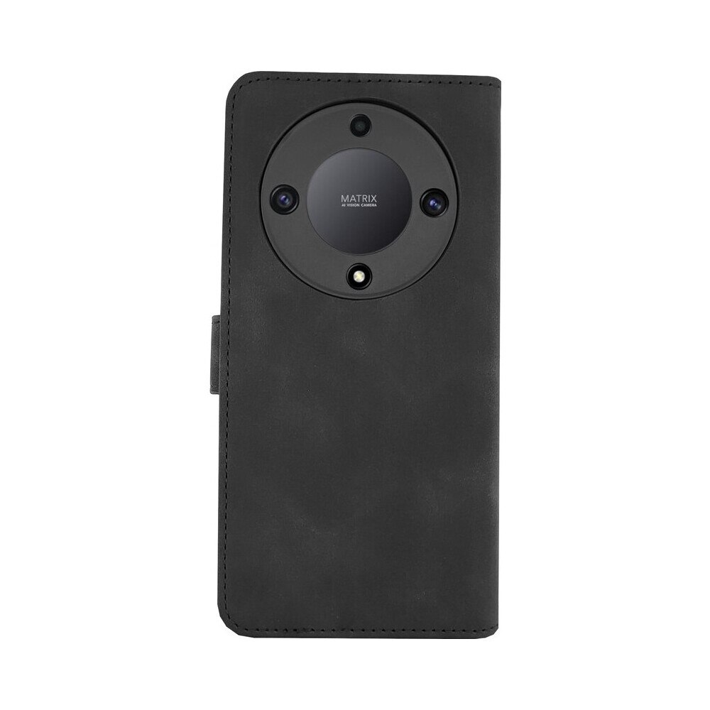 Husa de protectie tip carte CENTO Lima compatibila cu Honor Magic5 Lite/X9A Black Premium, Piele ecologica, Inchidere magnetica, Protectie Sporita, Anti soc, Anti zgarieturi, Functie de stand