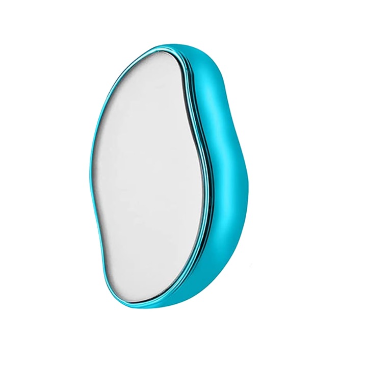 Epilator exfoliant portabil si reutilizabil, albastru