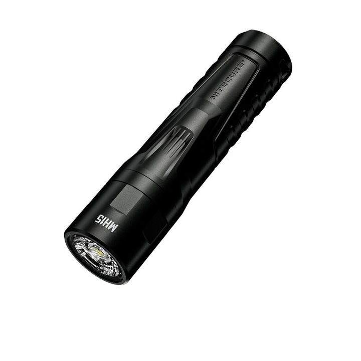 Професионално фенерче, Nitecore MH15, акумулаторна USB-C, 2000 лумена, 250 метра, функция Powerbank