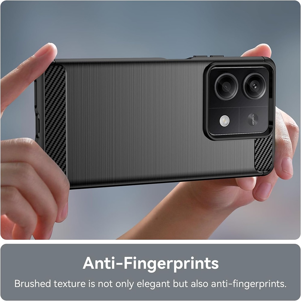 Husa pentru Xiaomi Redmi Note 13 5G - Techsuit Carbon Silicon - Negru