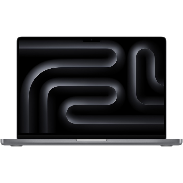 Лаптоп Apple MacBook Pro 14", Apple M3, 8-ядрен CPU и 10-ядрен GPU, 512GB SSD, Space Grey, INT KB